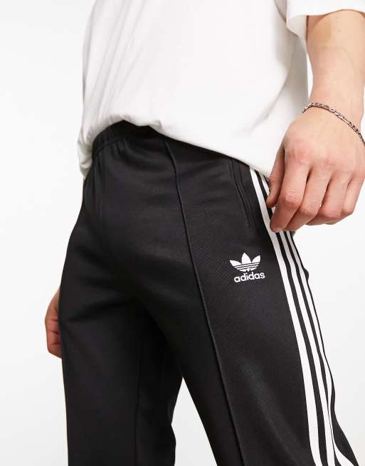 Adidas originals beckenbauer on sale joggers 3 stripes white