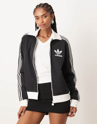 adidas Originals - Beckenbauer - Trainingsoberteil in Schwarz und Weiß