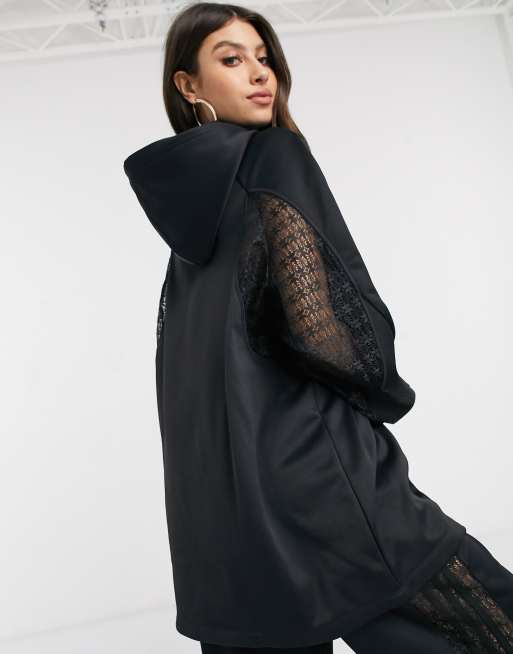 Felpa con pizzo store