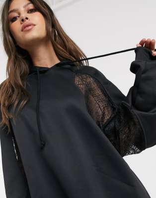adidas originals bellista lace insert track pants in black