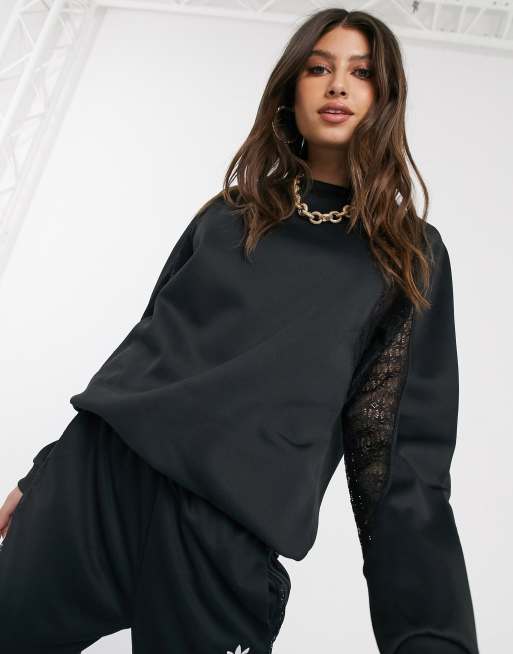 Adidas lace sweater best sale