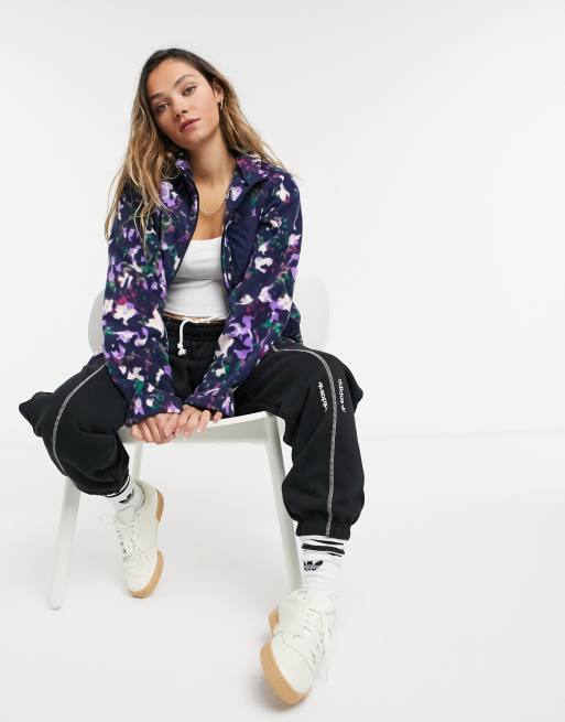 Adidas originals women's bellista floral track jacket shop