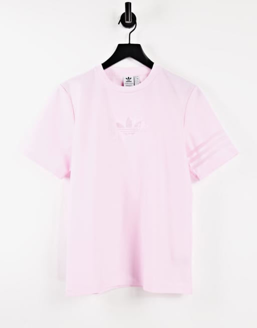 Baby pink new arrivals adidas shirt