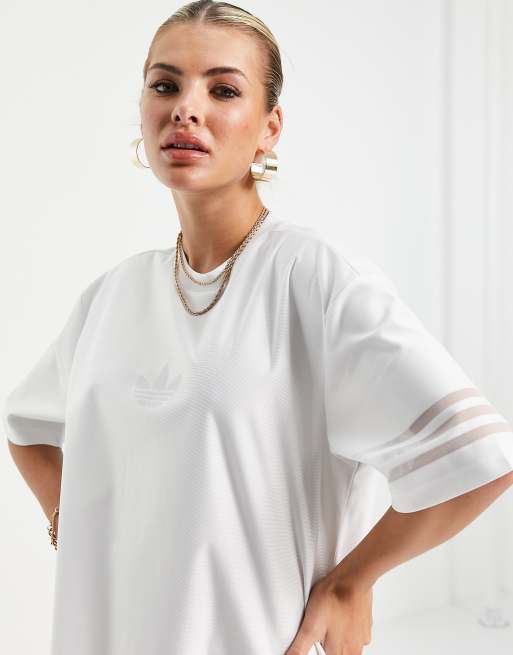 Adidas white dress shirt best sale