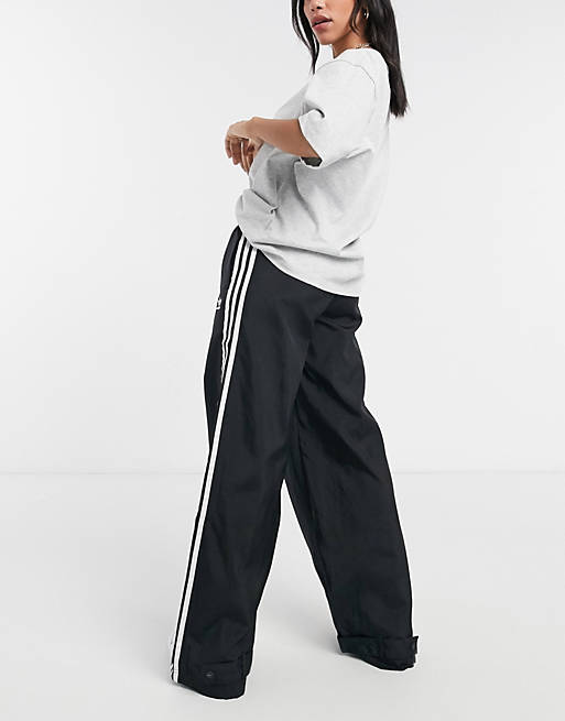 Rekvisitter fyrværkeri uøkonomisk adidas Originals - Bellista - Sorte bukser med vide ben med tre striber |  ASOS