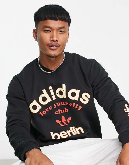 Adidas berlin logo store 3 streifen sweatshirt