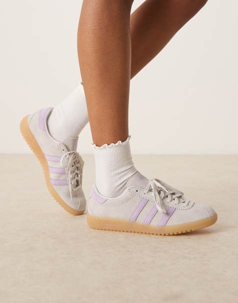 adidas Originals - Bermuda - Sneakers grigie e viola - view 1
