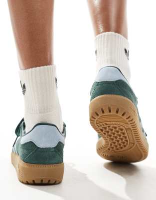 adidas Originals Bermuda sneakers in dark green ASOS