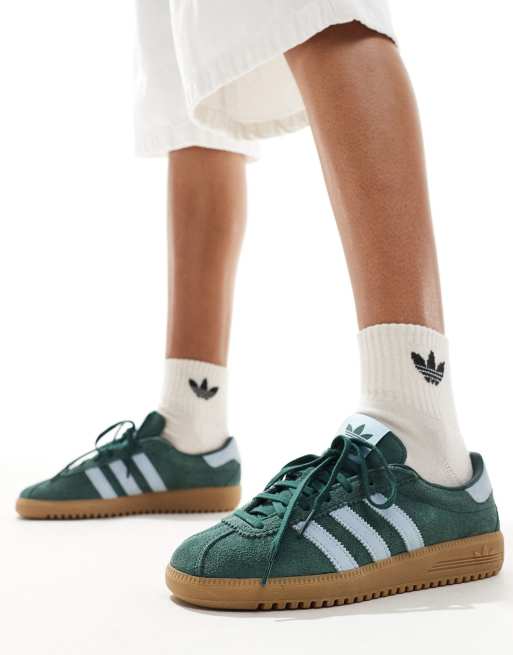 adidas Originals Bermuda sneakers in dark green