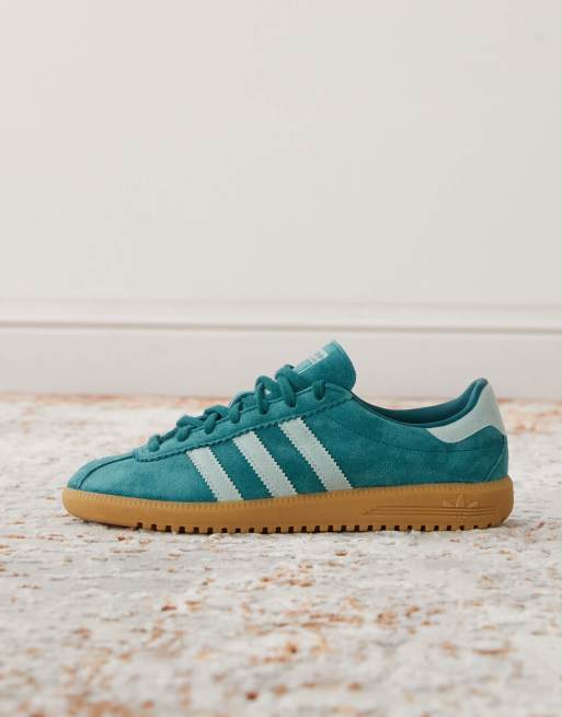 adidas Originals Bermuda sneakers in dark green