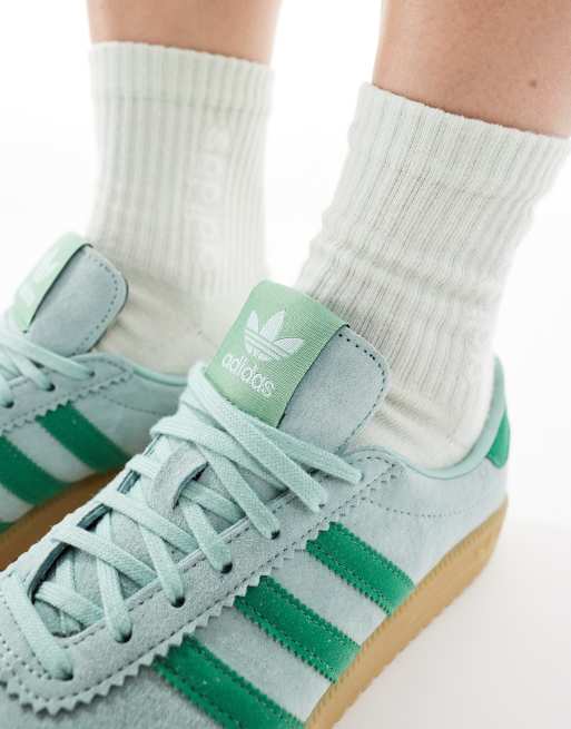 adidas Originals Bermuda sneakers in green ASOS