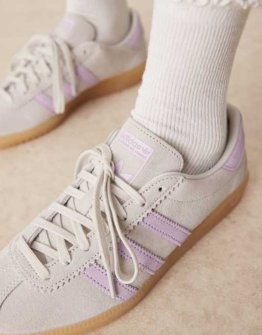 adidas Originals Bermuda sneakers in grey and purple | ASOS