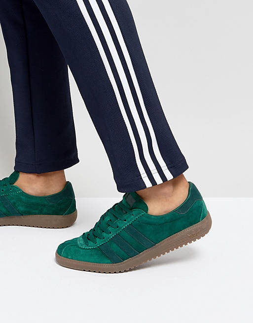 isolatie Heerlijk Snel adidas Originals Bermuda Suede Sneakers In Green BY9658 | ASOS