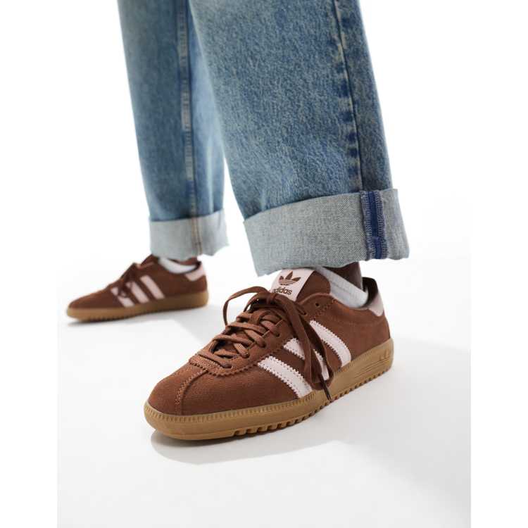 adidas Originals Bermuda trainers in brown ASOS