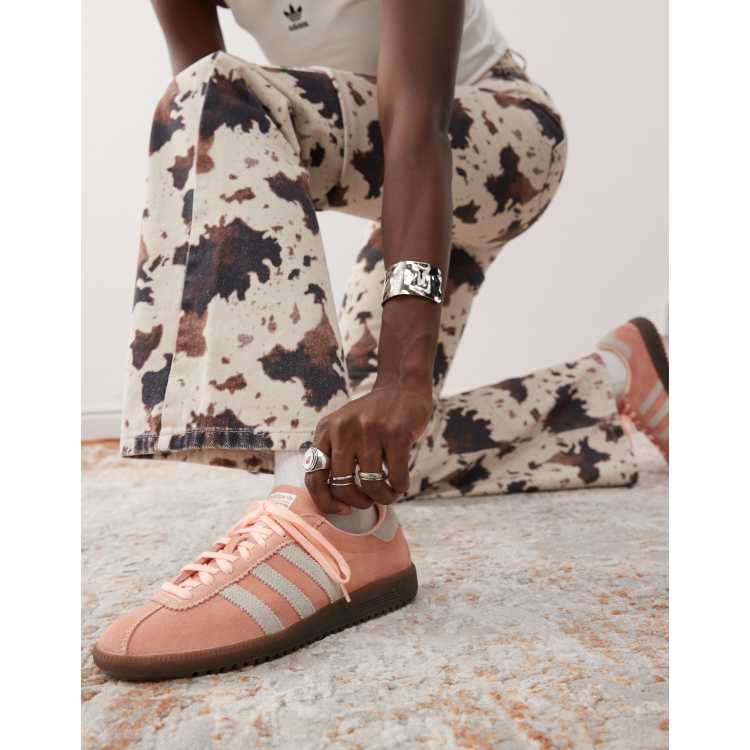 adidas Originals Bermuda trainers in light blue and pink ASOS