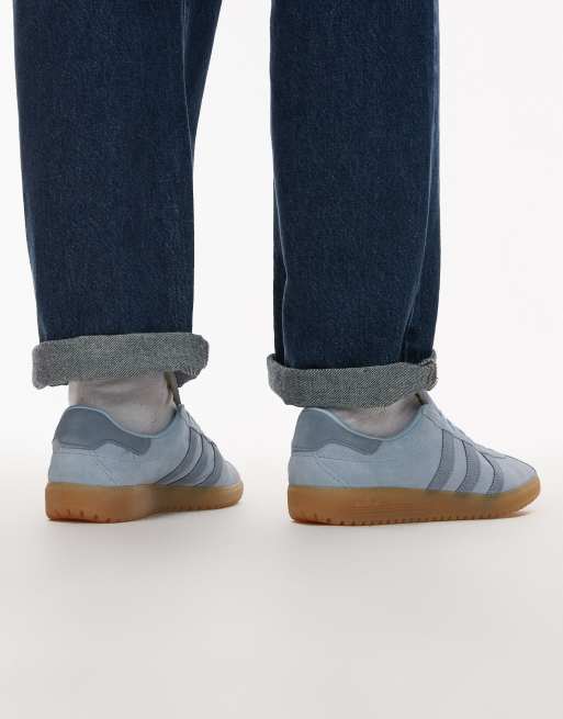 adidas Originals Bermuda trainers in mid blue, 4 of 5