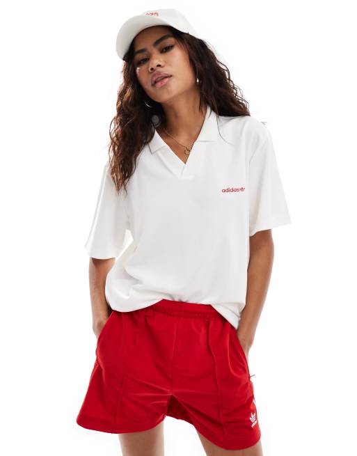 adidas Originals – Biała koszulka polo