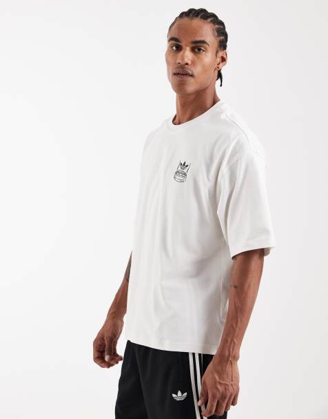 adidas Originals – Biały T-shirt z grafiką z pandą - view 1