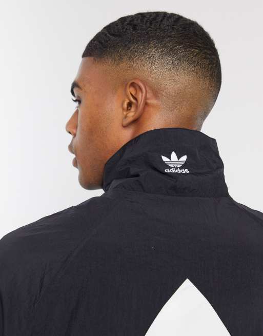 adidas Originals Big Logo track jacket in black ASOS