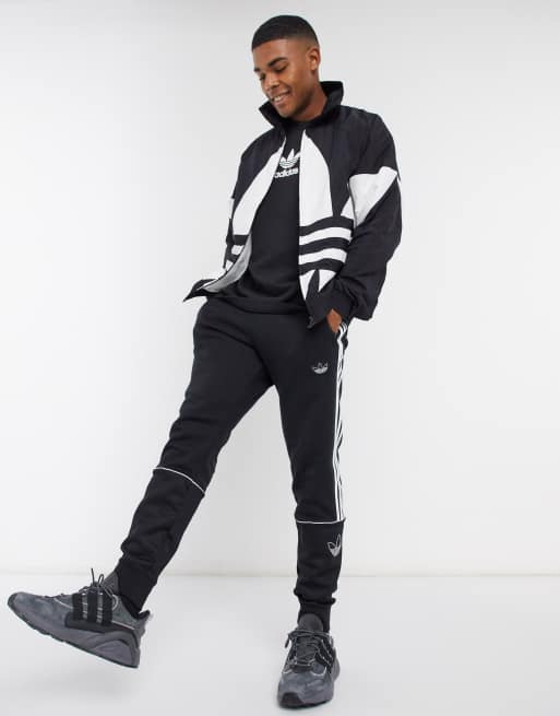 adidas Originals Big Logo track jacket in black