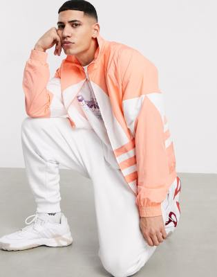 coral adidas track jacket