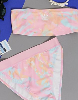 adidas Originals bikini bandeau in pink 