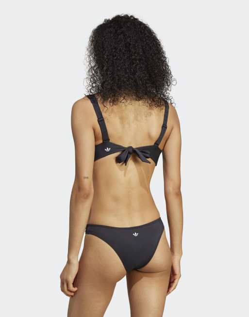 adidas Originals Bikini top in black white ASOS