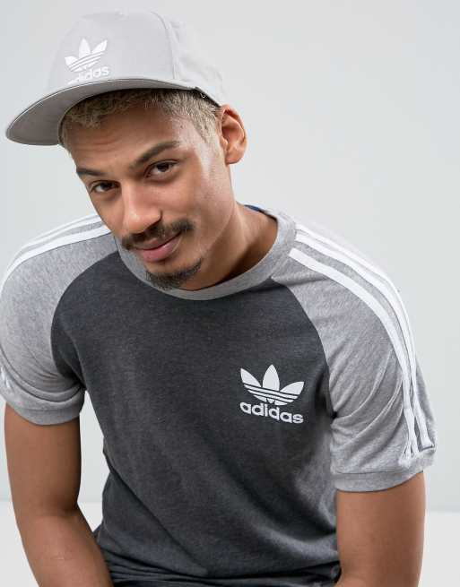 adidas Originals BK7324 Casquette plate logo tr fle Gris