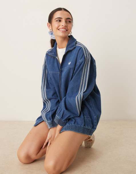 adidas Originals - Blå træningstop i denim - view 1