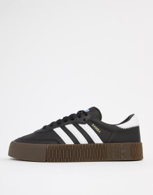 adidas black sole shoes