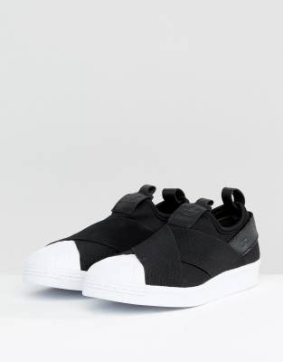 superstar slip on mens Black