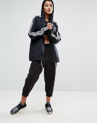 adidas women's windbreaker jacket black