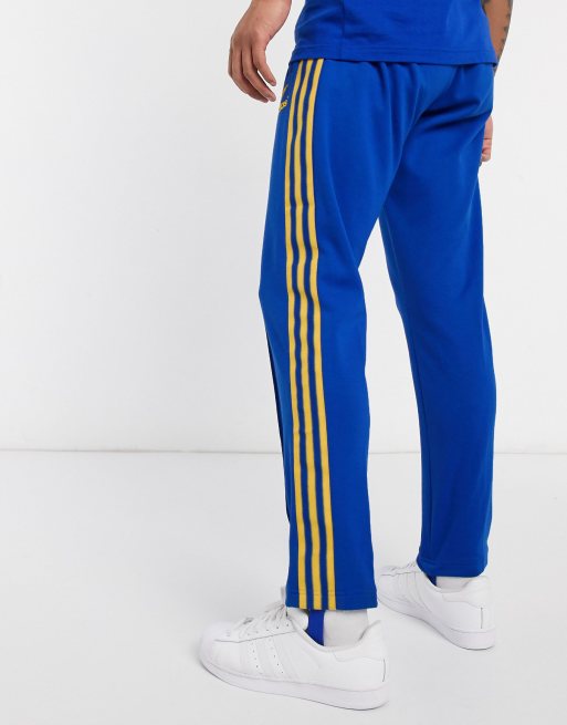 adidas Originals Blaue Retro Jogginghose im Stil der 70er Jahre