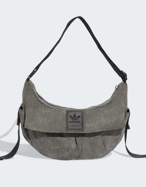 adidas Originals – Bleksvart, månformad väska - view 1