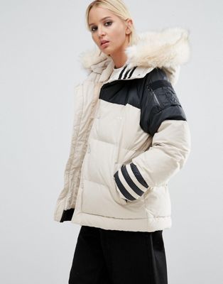 adidas originals fur jacket