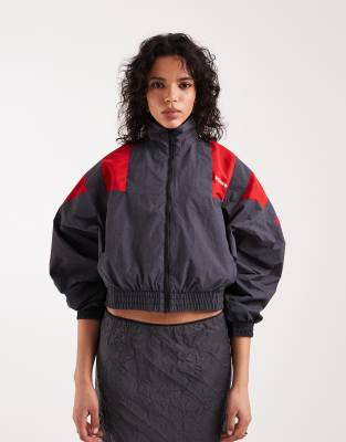 adidas Originals - Blocked - Trainingsoberteil in Schwarz und Rot
