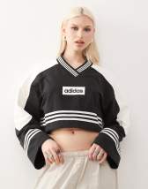 adidas Originals Adibreak Cropped Sweatshirt in white | ASOS