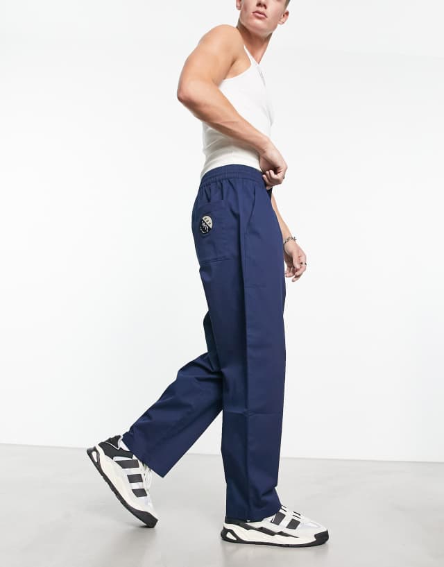 adidas Originals Bloke Pop Chino pants in navy