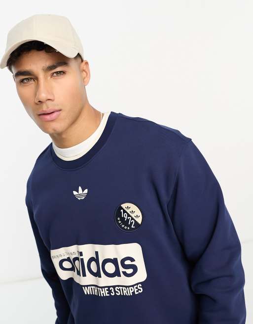 Adidas street cheap graphic crew sweatshirt