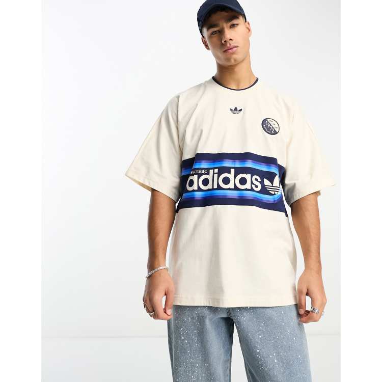 Winst verpleegster perspectief adidas Originals Bloke Pop T-shirt in off-white | ASOS