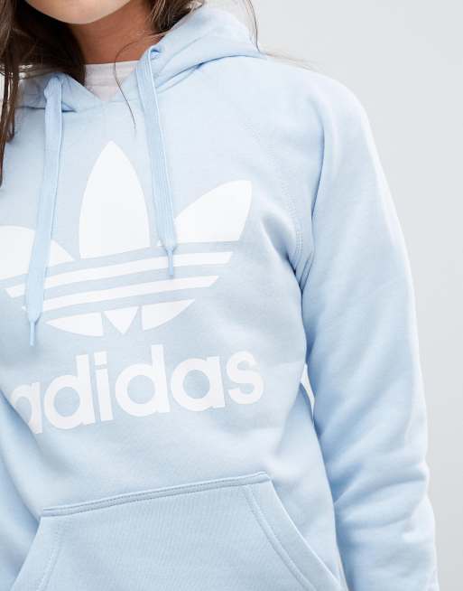 Adidas originals trefoil shop boyfriend hoodie sweatshirt