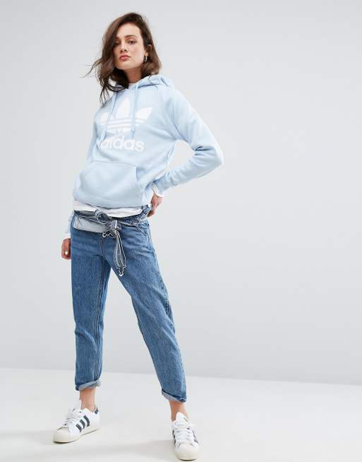 Adidas originals boyfriend outlet trefoil hoodie