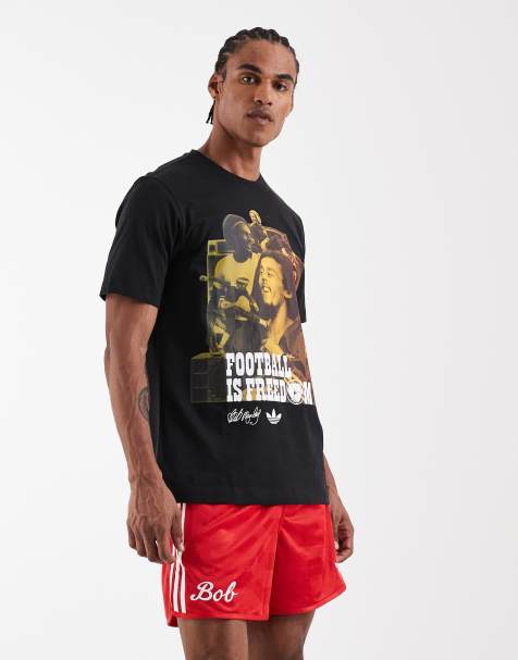 adidas Originals Bob Marley shorts in red - view 1