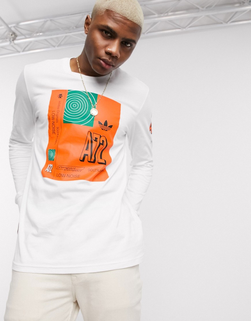 Adidas Originals bodega long sleeve t-shirt with print in white
