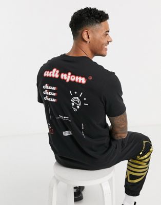 Adidas Originals Bodega T-shirt With Back Print In Black