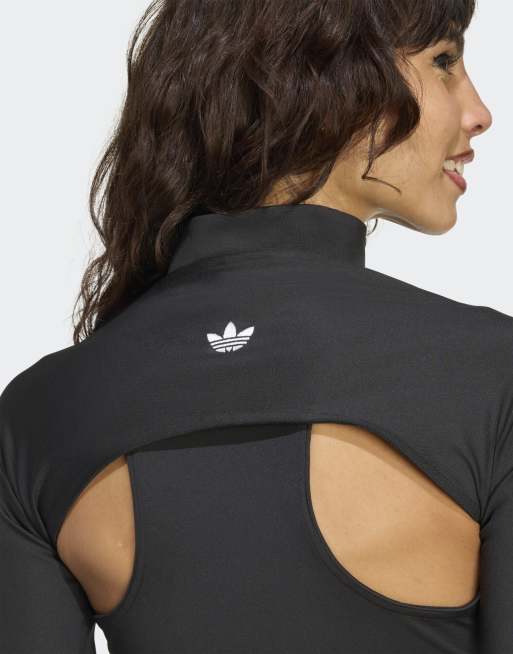 adidas Originals - Body a compressione 2-in-1 nero, 4 di 4