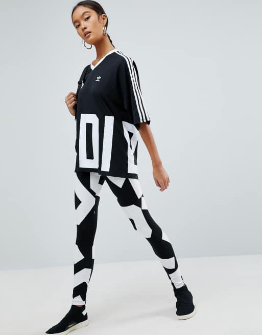 Adidas originals bold on sale age graphic print leggings