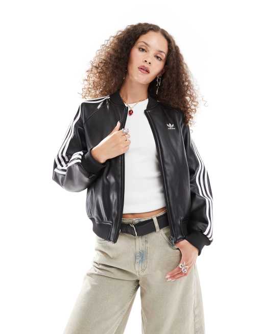 adidas Originals bomber jacket in black ASOS