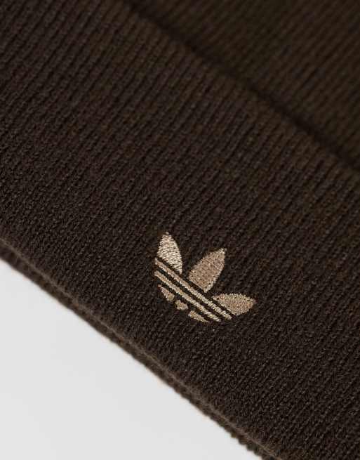 adidas Originals bonnet marron à logo trèfle, 2 de 3