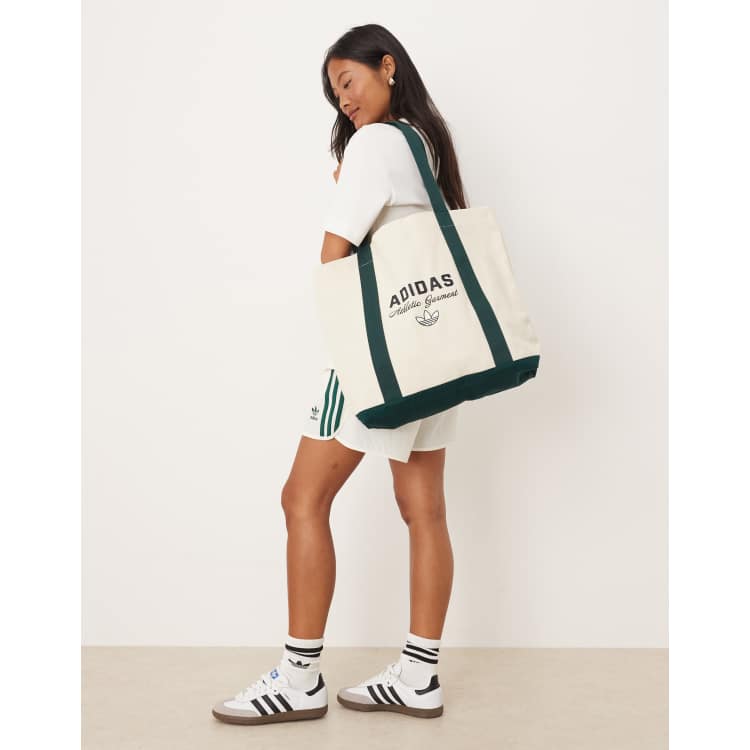 adidas Originals Borsa shopping bianca ASOS